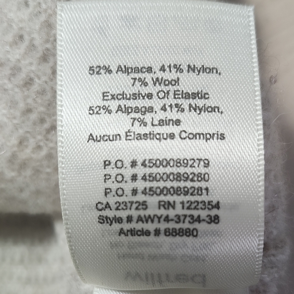 ARITZIA WILFRED Aubri Oatmeal Alpaca wool blend Crewneck Sweater cozy sweater - Picture 8 of 10